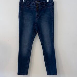 5/$50 Miss Poured In Blue High Rise Dark Blue Women's Jeans Size 12
